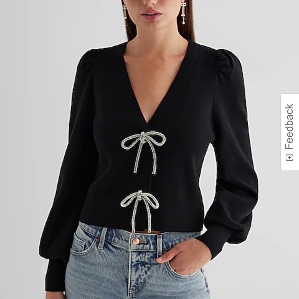 NWT women’s express bow cardigan